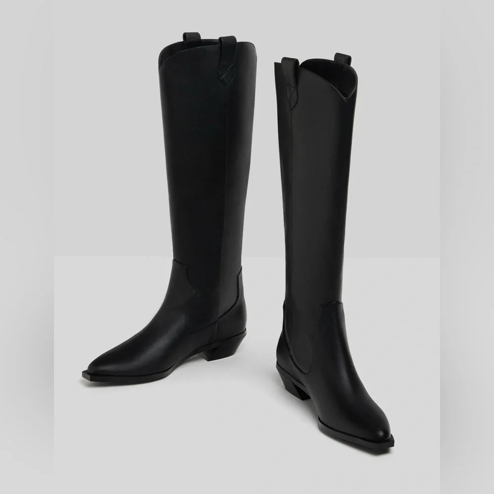 Bershka cowboy‎ knee high boots size eur 38